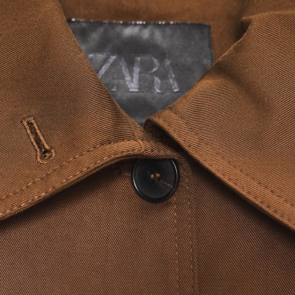 NEW! Zara Pleated Jacket With Tabs ZW Collection - Picture 4 of 6